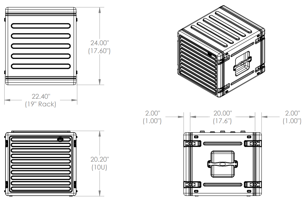 10U rSeries Rack Harderback®